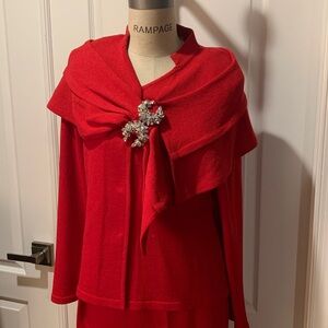 Red Knit Sweater with Brooch
Kourosh 
2 pc.
KNIT